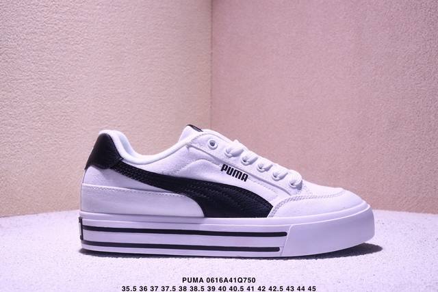 Corporate-level Puma Court Classic Vulc Fs canvas fashionable, simple, wear-resi