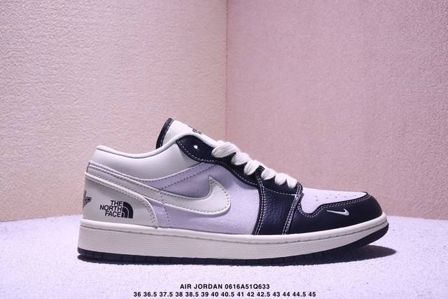 Limited edition! Air Jordan 1 Low Aj1 Joe 1 low-top casual sneakers, "White, gra