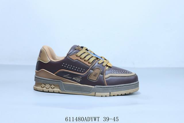 Lv Louis Vuitton Trainer Sneaker Low casual sports culture all-match basketball