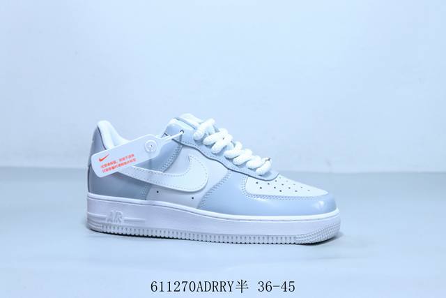 Nike Air Force 1 Af1 Nike low-top Air Force One casual sneakers 611270Adrry half