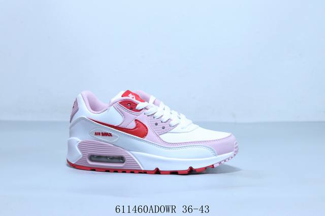 Nike Air Max 90 classic retro small cushion running shoes 611460Adowr 36-43