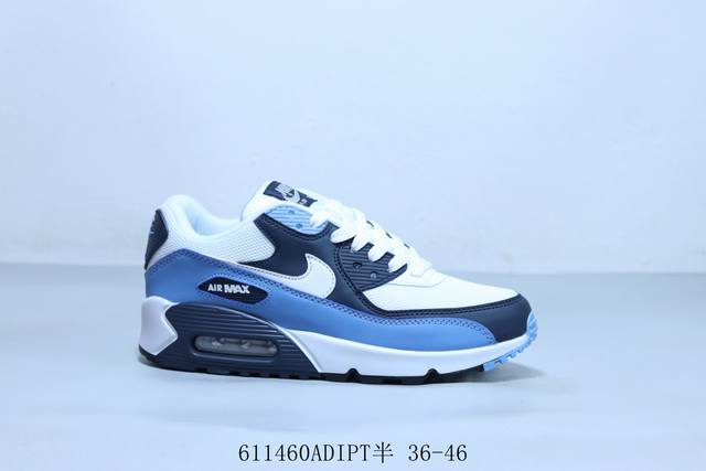 Nike Air Max 90 classic retro small cushion running shoes 611460Adipt half 36-46