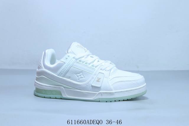 Lv Louis Vuitton hollow rubber craft Louis Vuitton Trainer Sneaker Low casual sp