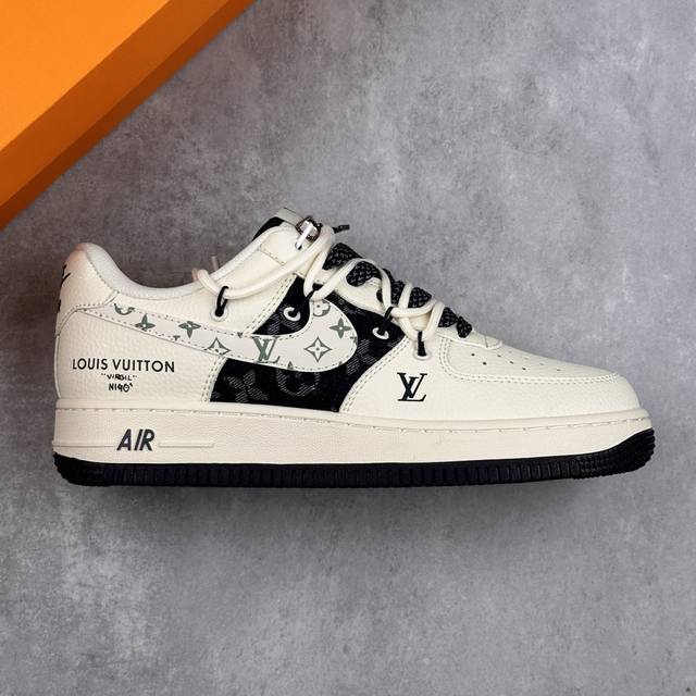 Local core private Nike Air Force 1'07 Low Lv joint dark blue bottom drawstring