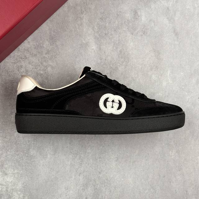 Local core private Gucci Interlocking G Suede Sneaker G74 series low-top retro v