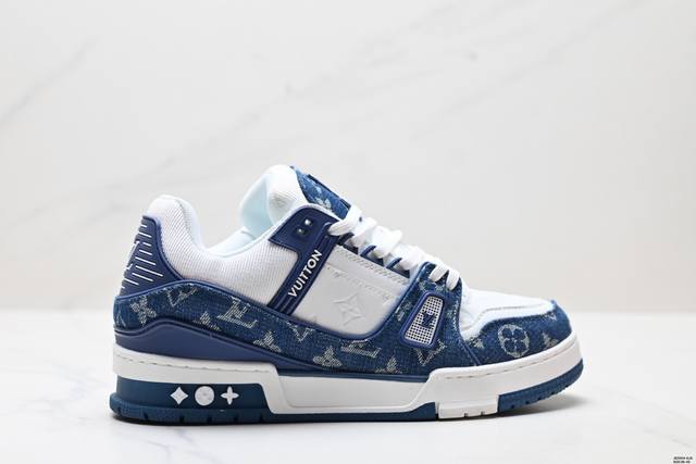 genuine brand new Lv Louis Vuitton Trainer Sneaker Low casual sports culture all