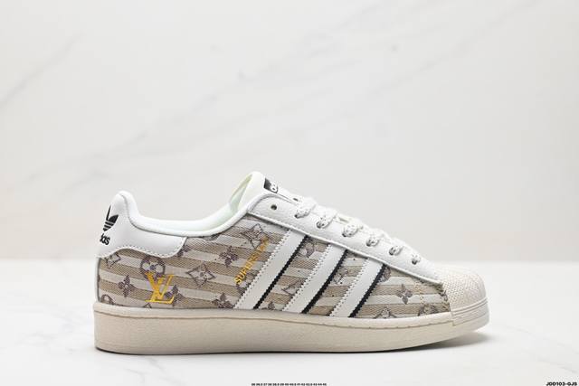 genuine label Adidas Originals Superstar Adidas clover shell head 'Diy' series l