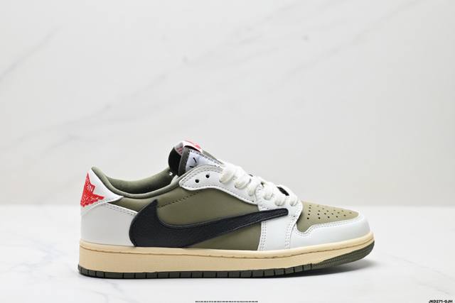 Corporate Nike Air Jordan 1 X Travis Scott Aj1 inverted hook Joe one inverted ho