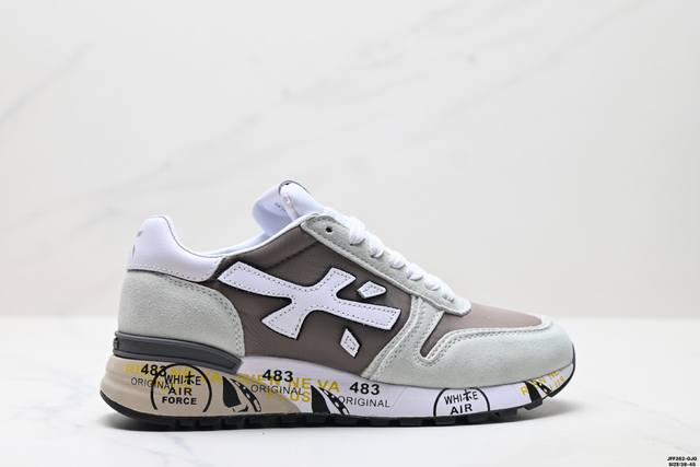 Corporate Premiata cow split leather comfortable fashion classic graffiti simple