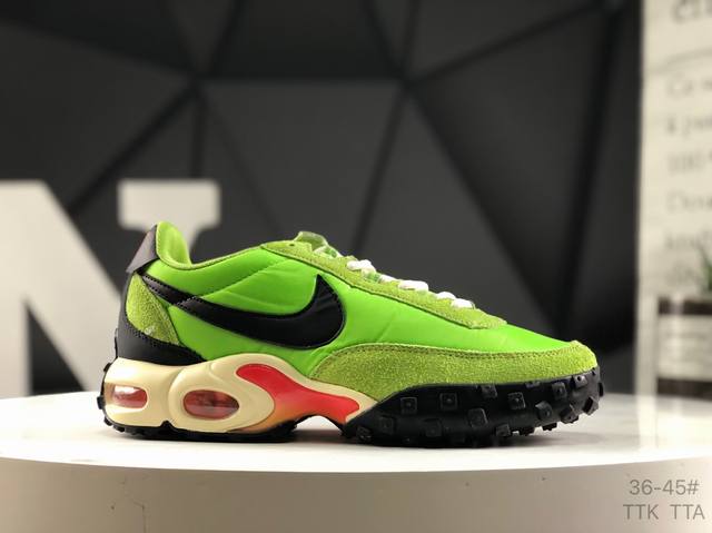 Nike Air Max Waffle Sp Black And Anthracite Air Cushion Waffle Hybrid Series Low