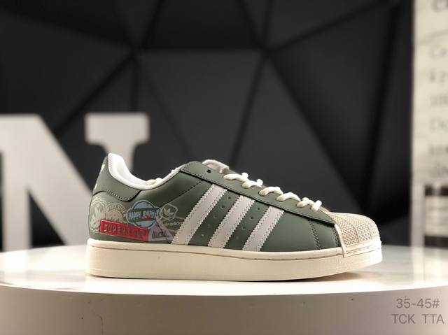 Adidas Superstar shell head classic versatile casual sneakers Item number: Jr133