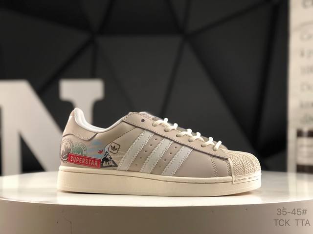 Adidas Superstar shell head classic versatile casual sneakers Item number: Jr133
