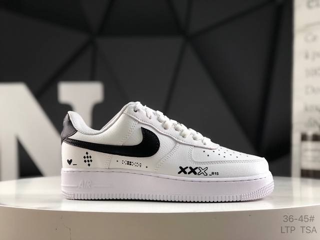 Nike Air Force 1 Low "White and Black" Item No.: Ct 2-100 The original punch cut