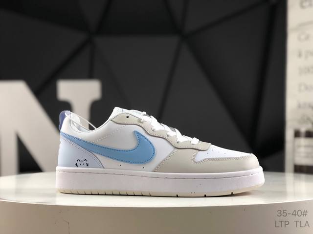 Nike Women's Sports Shoes Court Borough Low Small Air Force Low-top Sneakers. 1.