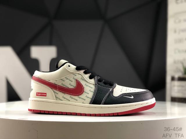 Nike Wmns Air Jordan 1 Low Gs White University Red Aj1 Jordan Generation Low Top