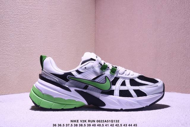 Corporate Nike V2K Run running shoes Retro style mesh breathable sports shoes gr