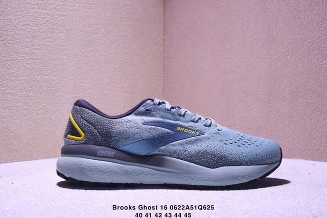 Corporate-level Brooks Ghost 16 Brooks shock-absorbing, wear-resistant, low-top,