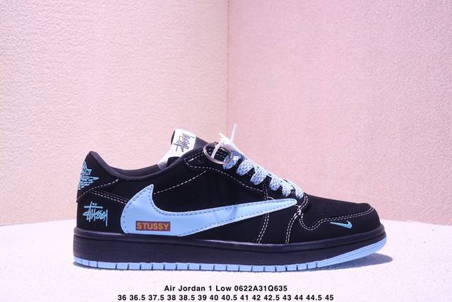 Travis Scott X Fragment Design X Jordan Air Jordan 1 Low Og Sp "Stussy co-brande