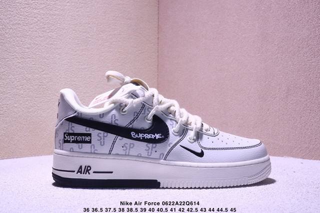 knot Overseas hit limited sale! High-end custom Nike Air Force 1 '07 Low Supreme