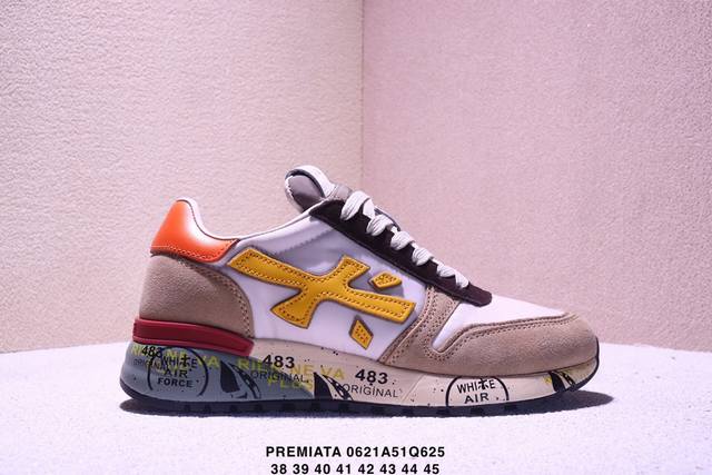Corporate Premiata cow split leather comfortable fashion classic graffiti simple