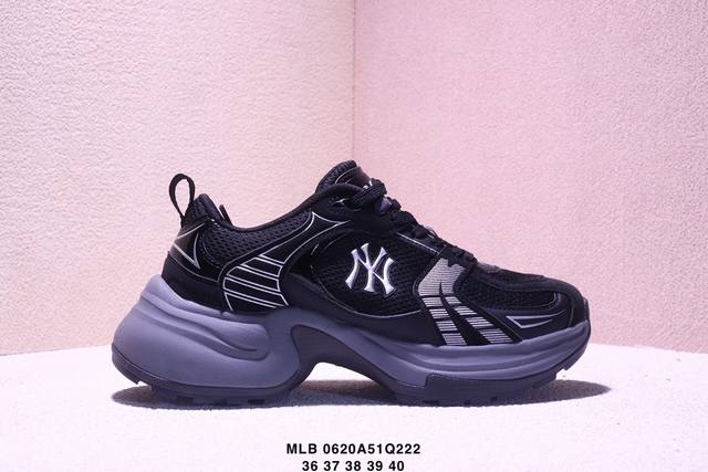 Mlb New York Yankees comfortable and fashionable thick-soled heightened mesh spo