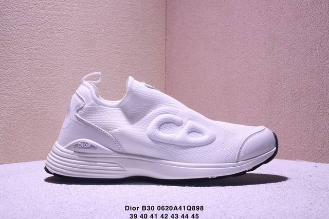 genuine Dior B30 mesh fabric thick-soled lace-up casual low-top sports shoes for