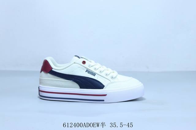 Puma Court Classic Vulc Fs canvas low-top thick-soled versatile casual sneakers