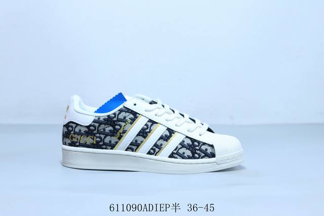 Adidas Adidas Originals Superstar non-slip wear-resistant lightweight breathable
