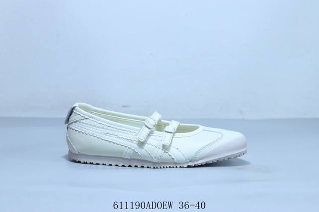Asics Onitsuka Tiger Mexico 66 Tgrs Ballet Mary Jane Shoes 611 Adoew 36-40