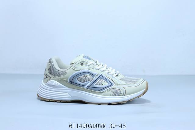 Dior B30 mesh fabric thick-soled lace-up casual low-top sports shoes for men and