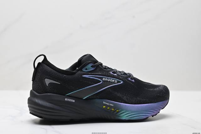 Corporate-level Brooks Glycerin 22 running shoes men's cushioning marathon nitro