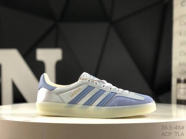 Adidas Originals Gazelle Indoor Retro Trefoil Non-slip Transparent Rubber Sneake