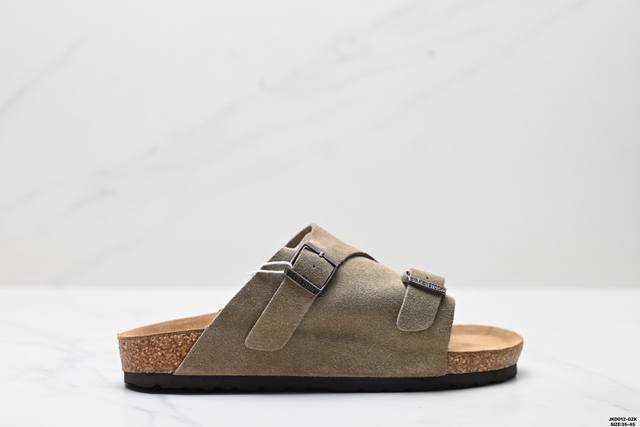 Corporate Birkenstock Half Slipper Sandals Series Chrome Hearts Double Buckle Me