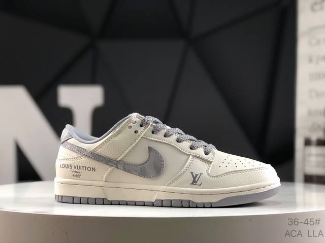 Overseas hit limited edition! Nike Air Dunk Low 1 "Lv joint camouflage gray" thi