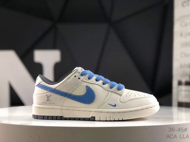 Overseas hit limited edition! Nike Air Dunk Low 1 "Lv joint Gulf Blue double spe