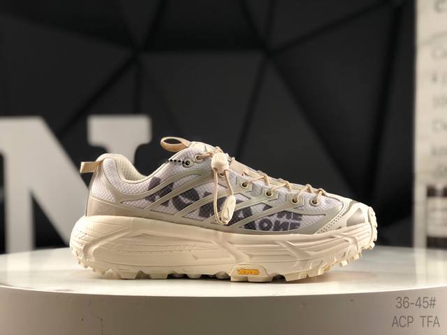 corporate level with half size Hoka Mafate Speed Three 2 Mafate ultra-light thic