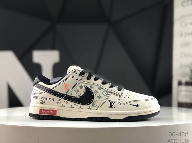 Corporate-level Nike Dunk Low low-top casual sneakers with half-size custom shoe
