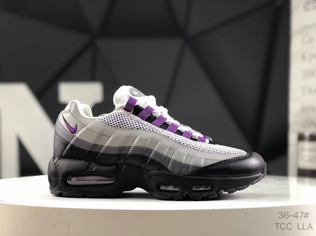 Nike Air Max 95 Og Neon synthetic leather gradient fabric non-slip shock-absorbi