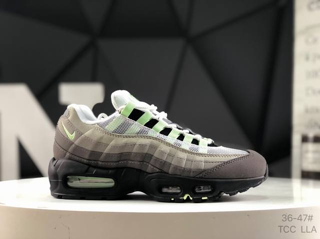 Nike Air Max 95 Og Neon synthetic leather gradient fabric non-slip shock-absorbi
