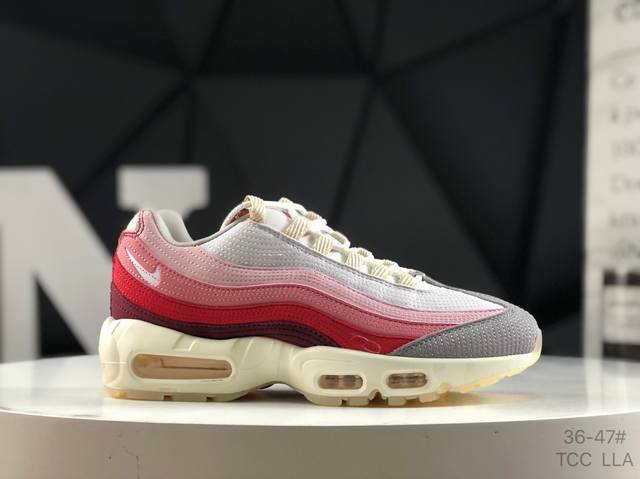 Nike Air Max 95 Og Neon synthetic leather gradient fabric non-slip shock-absorbi