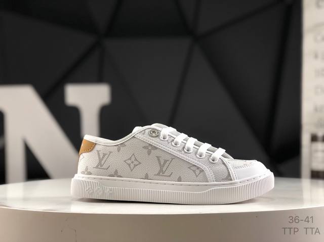 Lv Louis Vuitton Trainer Sneaker Low casual sports culture all-match sneakers Si