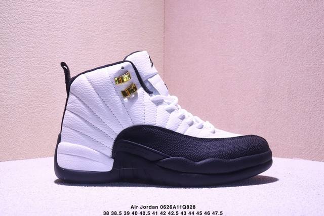 Air Jordan 12 Retro "Flu Game" high-top replica of the sick black and red Aj12 J