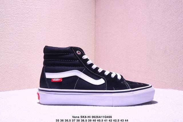 Vans Sk8-Hi Pro Skate skateboard branch line Vans black classic high-top neutral