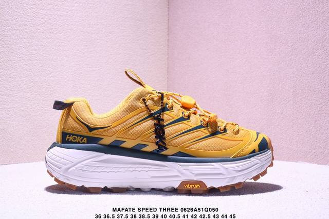 Corporate-level Hoka Mafate Speed Three 2 ultra-light thick-soled lightweight mo