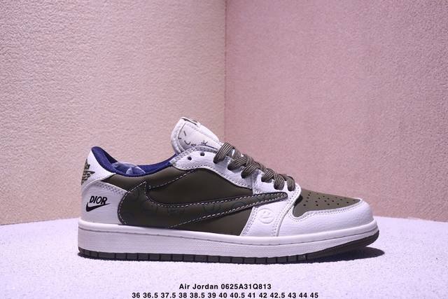 Authentic Aj1 Travis Scott x Air Jordan 1 "Reverse Mocha" Aj1 Joe 1 Ts joint rev