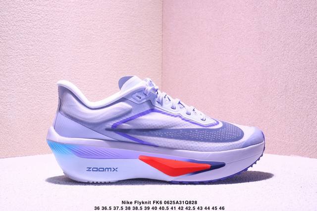 Nk Zoomx Invincible Run Flyknit Fk6 Zoom Fly 6 lightweight flying woven low-top