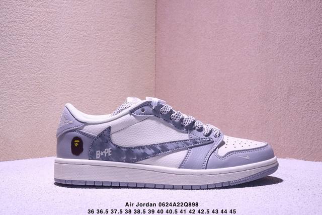 Authentic Aj1 Travis Scott x Air Jordan 1 "Reverse Mocha" Aj1 Joe 1 Ts joint rev