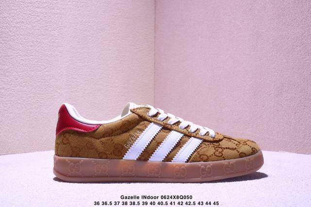 Corporate-level Adidas Originals Gazelle Indoor clover casual non-slip wear-resi
