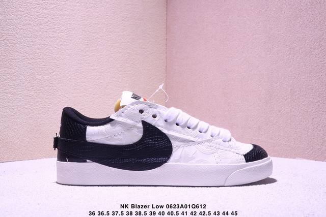 Nk Blazer Low'77 Jumbo Classic versatile low-top pioneer casual sports shoes Mad