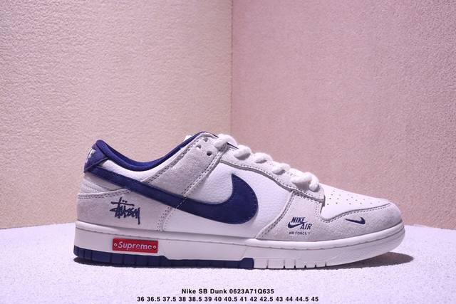 Overseas hit limited sale! Corporate-level Nike SB Dunk Low "Supremex Stussy thr